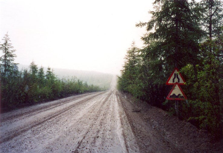 بزرگراه Trans-Siberian در روسیه