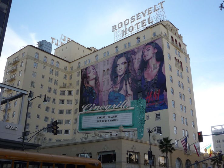 هتل ROOSEVELT در هالیوود، لس‌آنجلس