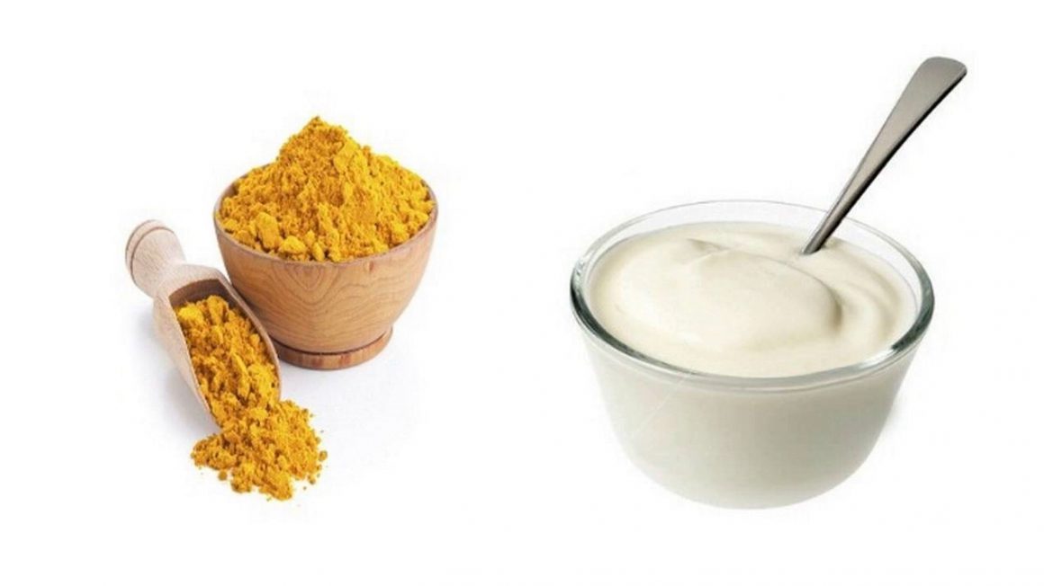 ماسک زردچوبه و کشک