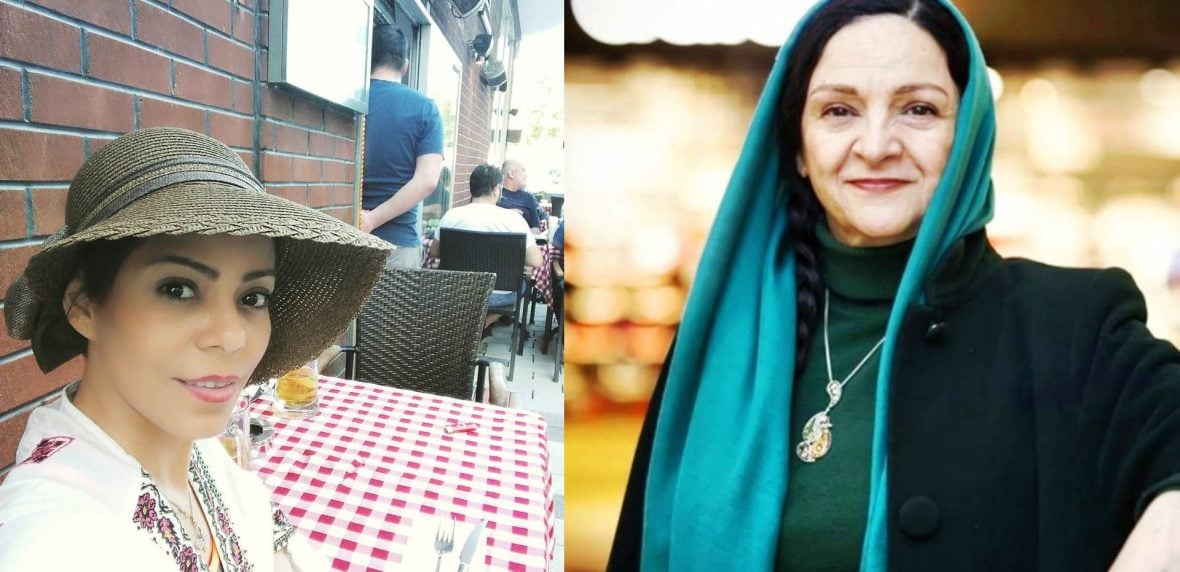 مهنوش صادقی و گلاب آدینه