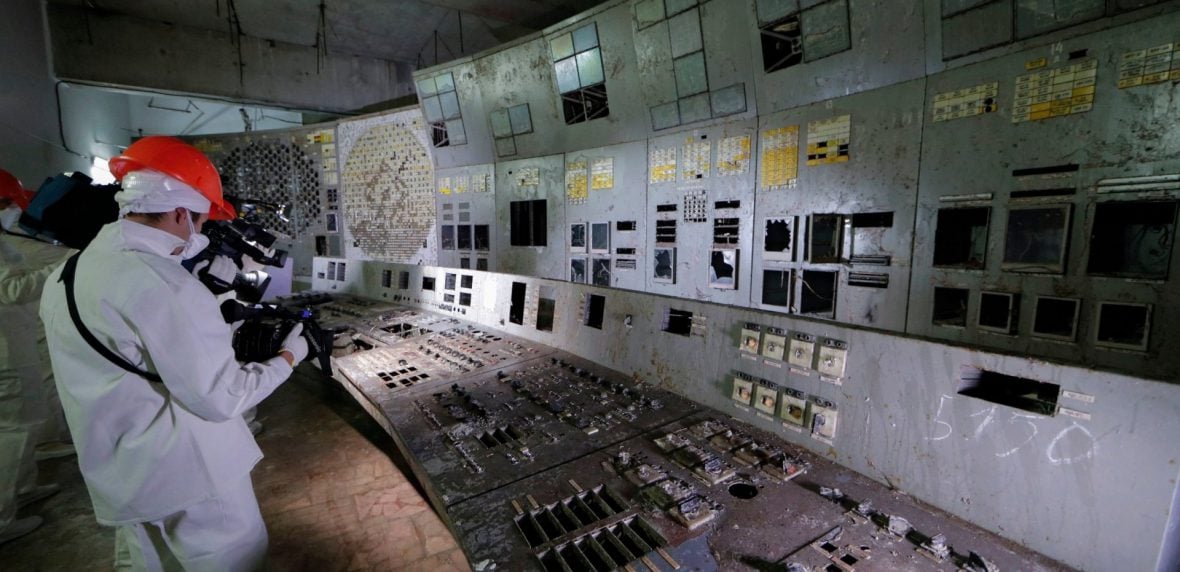 اتاق کنترل رآکتور شماره 4 چرنوبیل