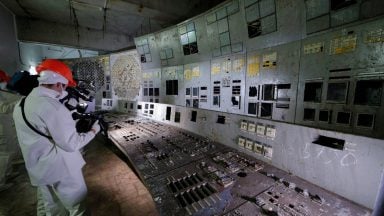 اتاق کنترل رآکتور شماره 4 چرنوبیل