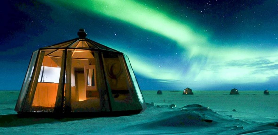 ایگلوی لاکچری در قطب شمال