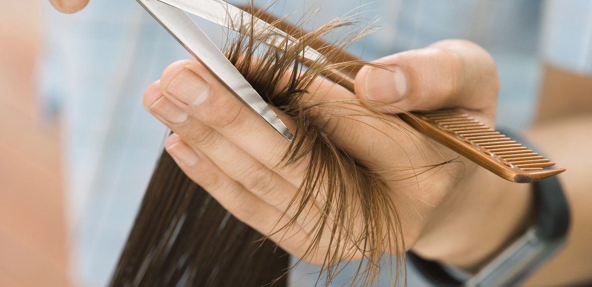 انتهای خشک مو