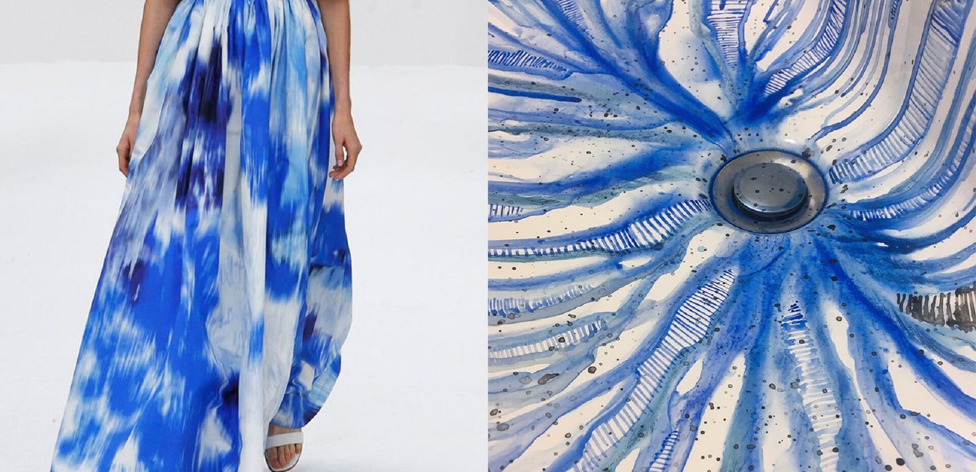 ایده خلاقانه نقاشیهای خیره کننده آبرنگی روی سینک دستشویی توسط هنرمند ایتالیایی