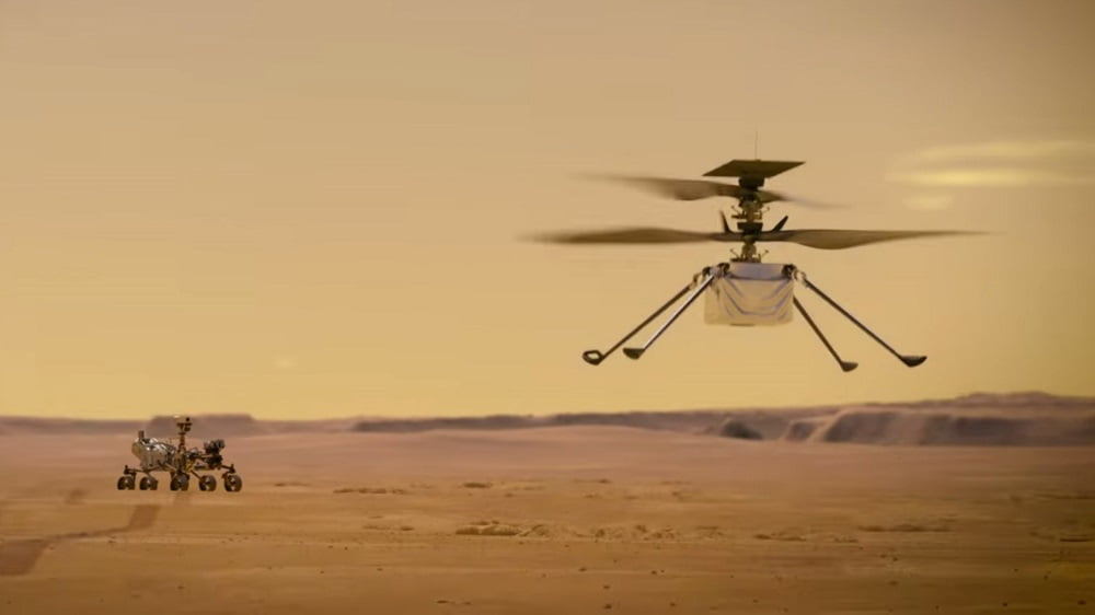 هلیکوپتر نبوغ مریخ نورد استقامت