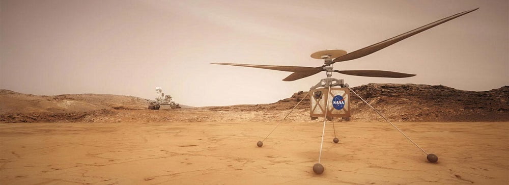 هلیکوپتر نبوغ مریخ نورد استقامت برای اولین بار هوای سیاره سرخ را تنفس می کند