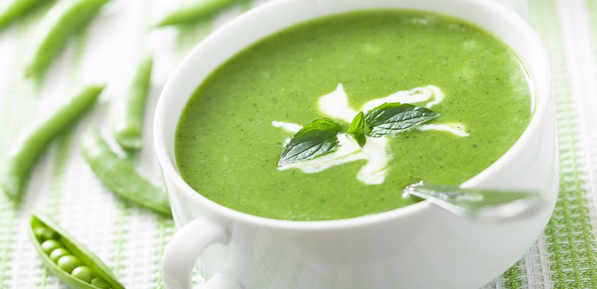 دستور تهیه سوپ نخود فرنگی تازه بهاری