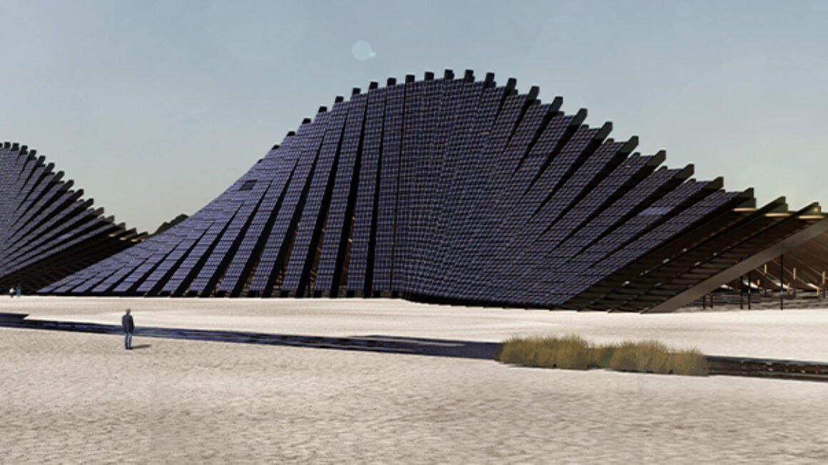 ساختار هنری کوه خورشیدی با نصب دائمی