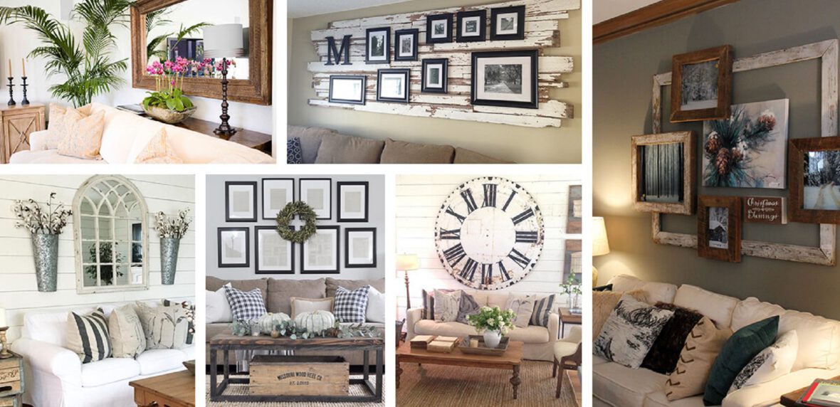 7 روش خلاقانه برای چیدمان فضای بالای کاناپه در اتاق نشیمن