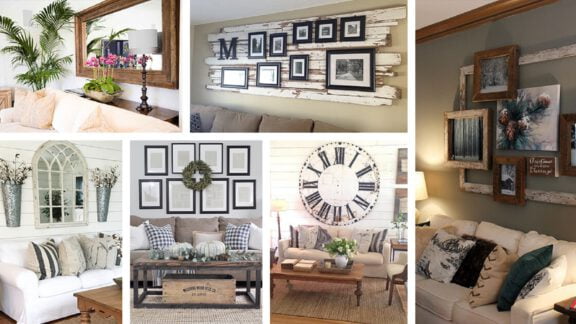 7 روش خلاقانه برای چیدمان فضای بالای کاناپه در اتاق نشیمن