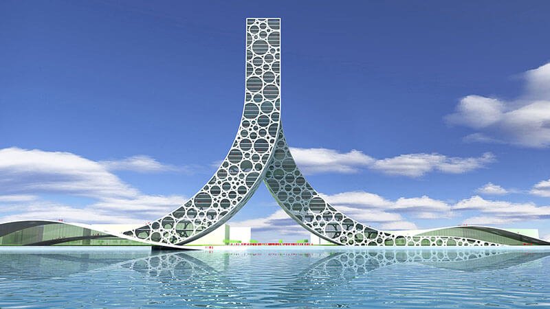 5 مورد از عجیبترین سازه های معماری - 2. ساختمان رن، چین