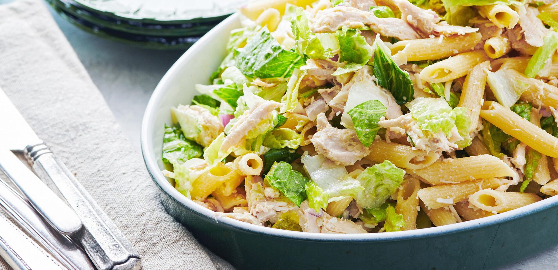 دستور تهیه سالاد پاستای سزار