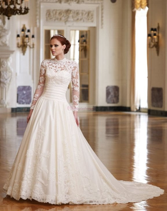 ایده تم عروسی ویکتوریایی - لباس عروس مدرن