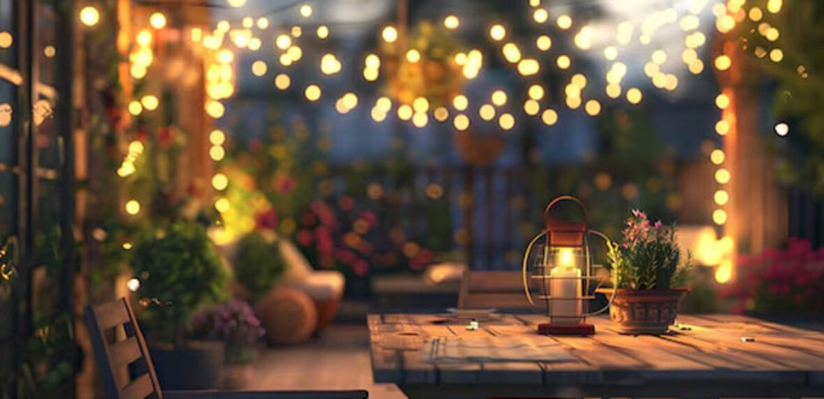 چگونه می‌‌توانم فضای حیاط یا تراس را با نورپردازی به فضایی دلنشین تبدیل کنم؟